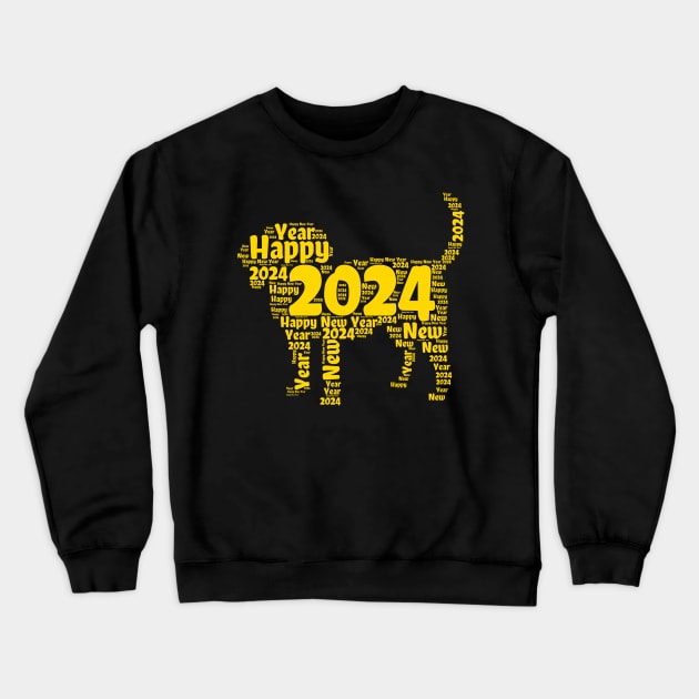 Happy New Year 2024 Crewneck Sweatshirt by FehuMarcinArt